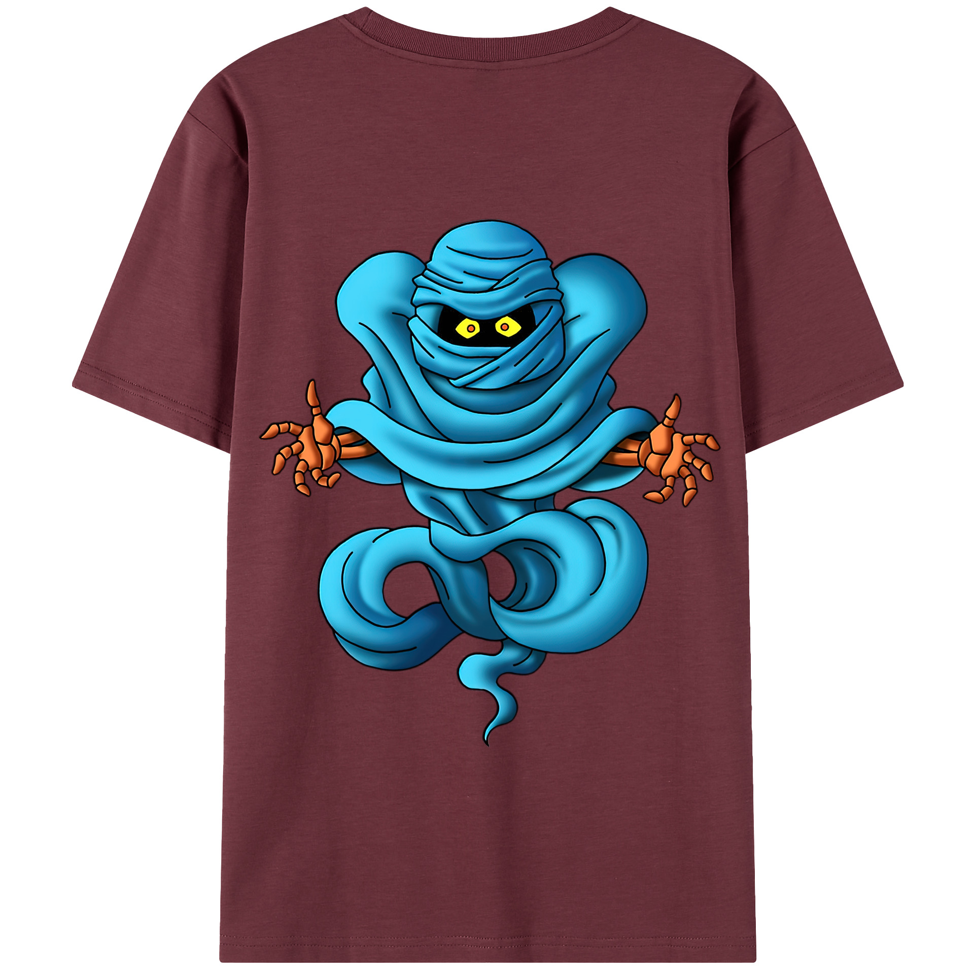 （画像用） ドラゴンクエスト Doragon Kuesuto Dragon Quest 綿100％半袖Tシャツ（背面プリント）